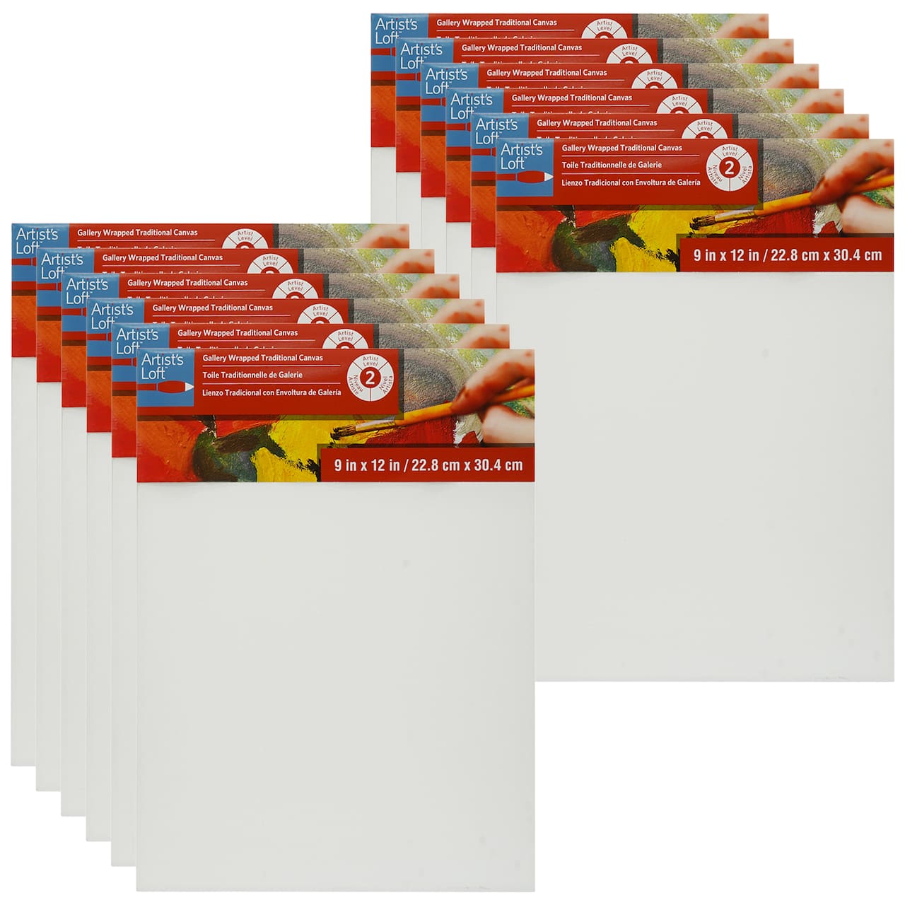 12 Pack: Level 2 Gallery Wrapped Traditional Canvas by Artist's Loft®